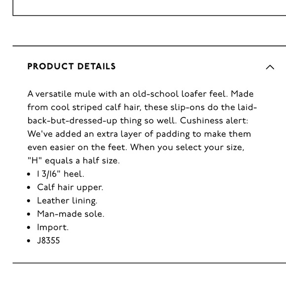 Madewell Willa Loafer Mule in Striped Calf Hair - Picture 2 of 5